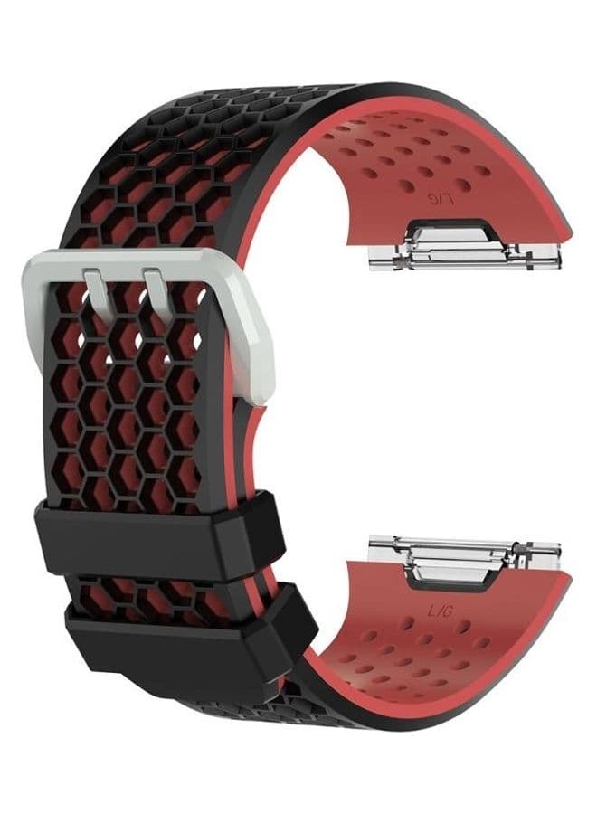 Silicone Replacement Wrist Strap Watchband with Buckle For Fitbit Ionic Black