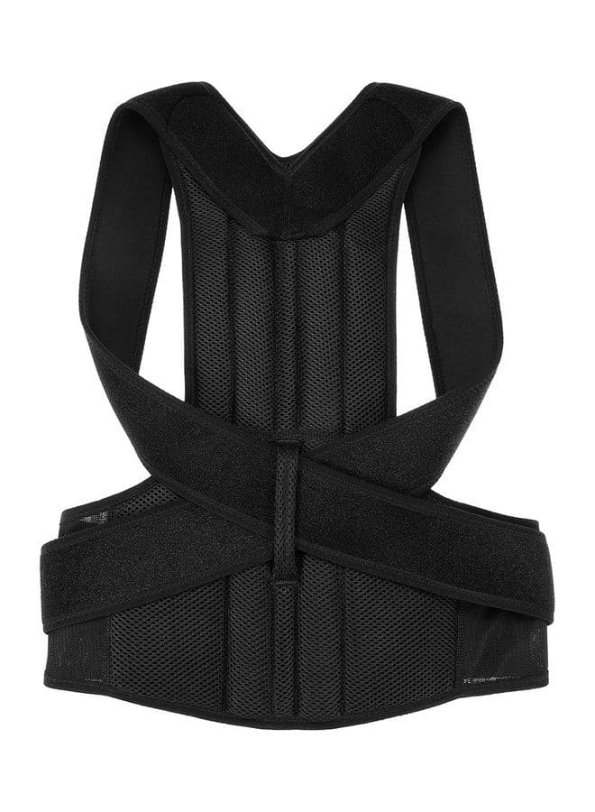Lumbar Upper Lower Back Support Strap Belt for Men and Women 37 x 26 x 4.5cm