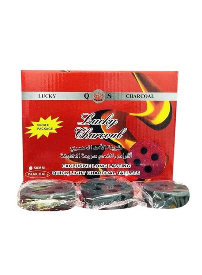 20-Piece Charcoal-Bakhoor Coal Black 50mm Black 50mm