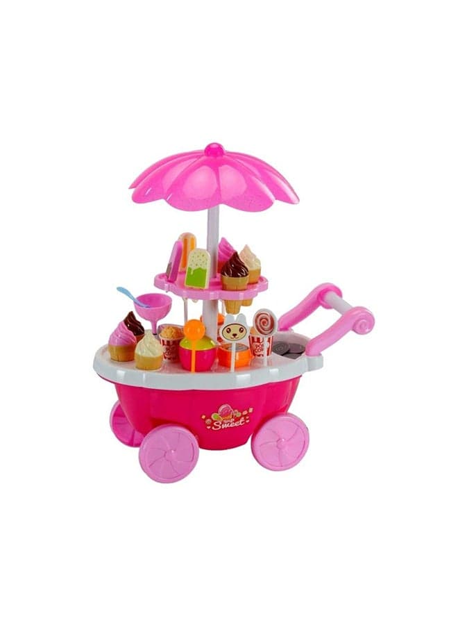36-Piece Sweet Candy Ice-Cream Shop Cart