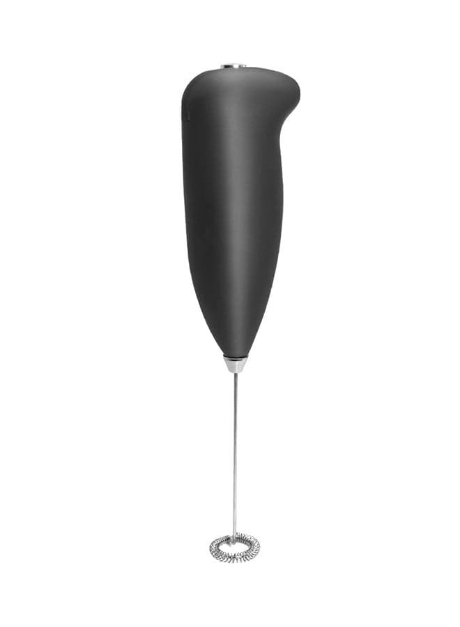 Electric Milk Frother Automatic Handheld Foam Maker Black/Silver 22.5x4x5cm