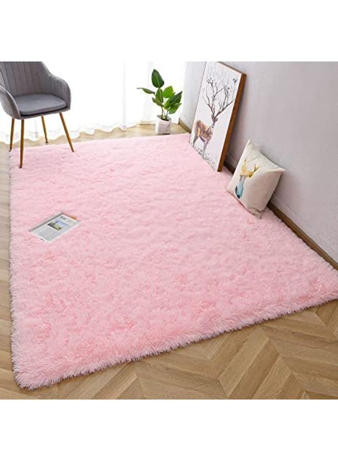 Rug Dining Living Room Kids Carpet Pink 40 x 60cm