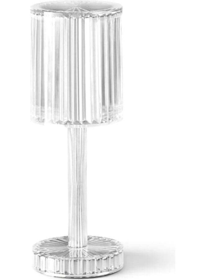 Modern Acrylic Crystal Table Lamp Warm White 30x12x0.5cm