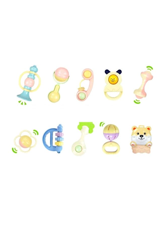 10-Piece Rattle Teether Toy Set