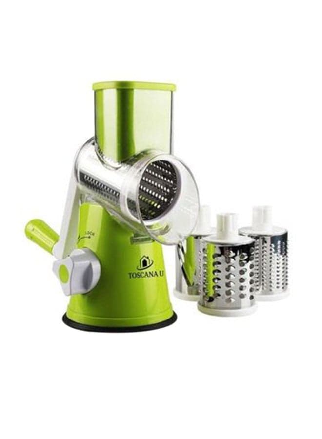 Manual Fruit Cutter Green/Silver/White 26x11.5x24cm
