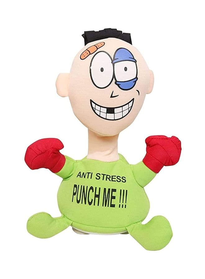 Funny Anti Stress Punch Me Screaming Toy Green 30cm