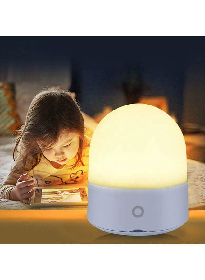 Premium 7 Colours Rechargeable LED Night Light White 9.3 x 11cm