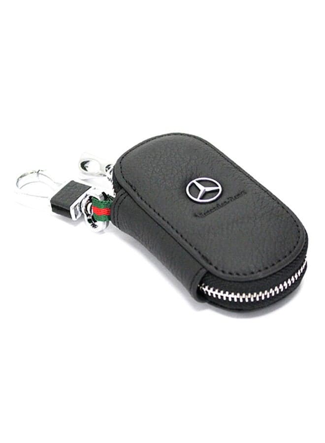 Mercedes Benz Logo Key Fob Case With Carabiner Hook