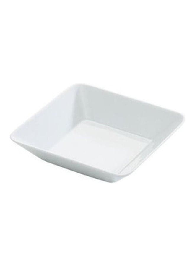 Ceramic Square Bowl White 14x14cm