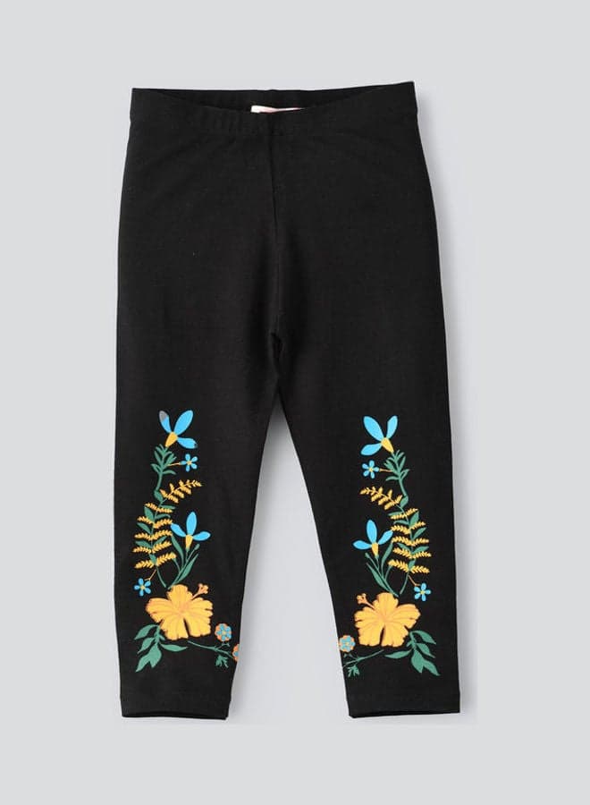 Casual Knitted Leggings Black