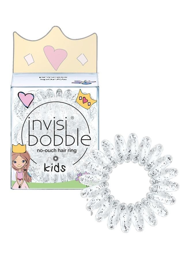 3 Pcs Kids Hair Elastics Princess Sparkle