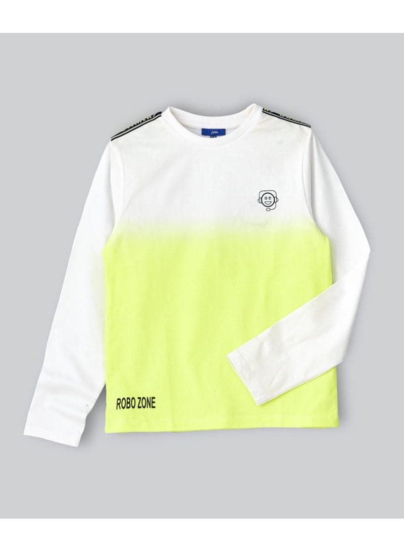 Ombre Wash Long Sleeve T-Shirt Multi