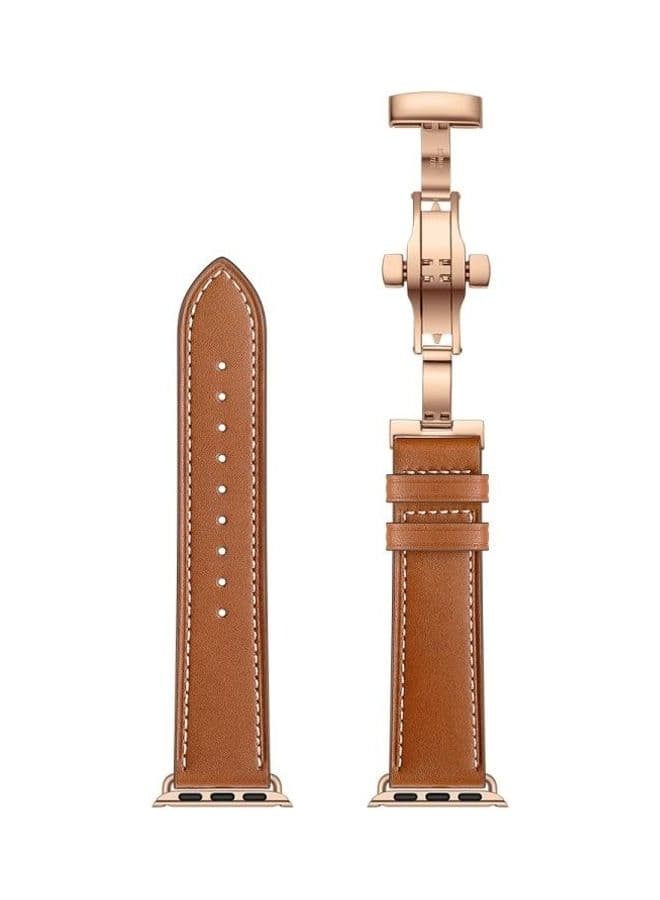 Replacement Strap For Apple Watch Series 7 41mm/6,SE,5,4 40mm/3,2,1 38mm Brown