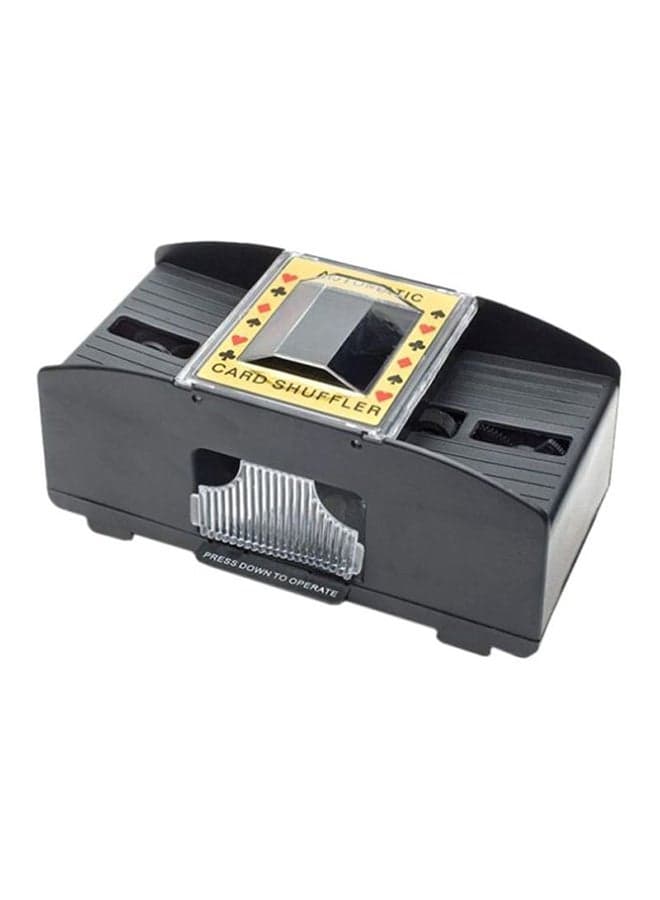 Plastic 2 Decks Automatic Card Shuffling Machine Dispenser 21.3x20.6x11.7cm