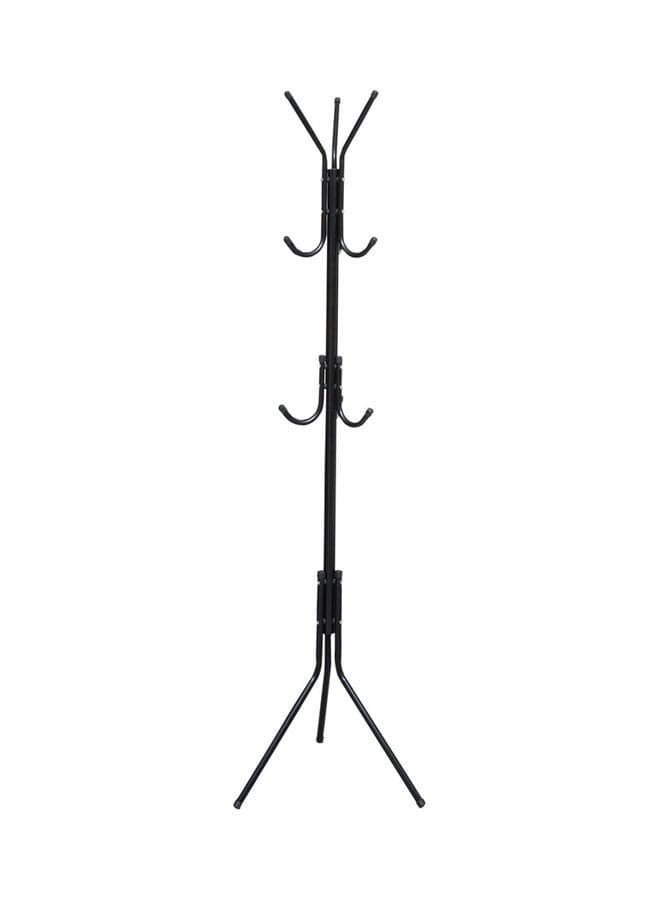 Hook Coat Hanger Clothes Stand Black 61 x 45 x 175cm