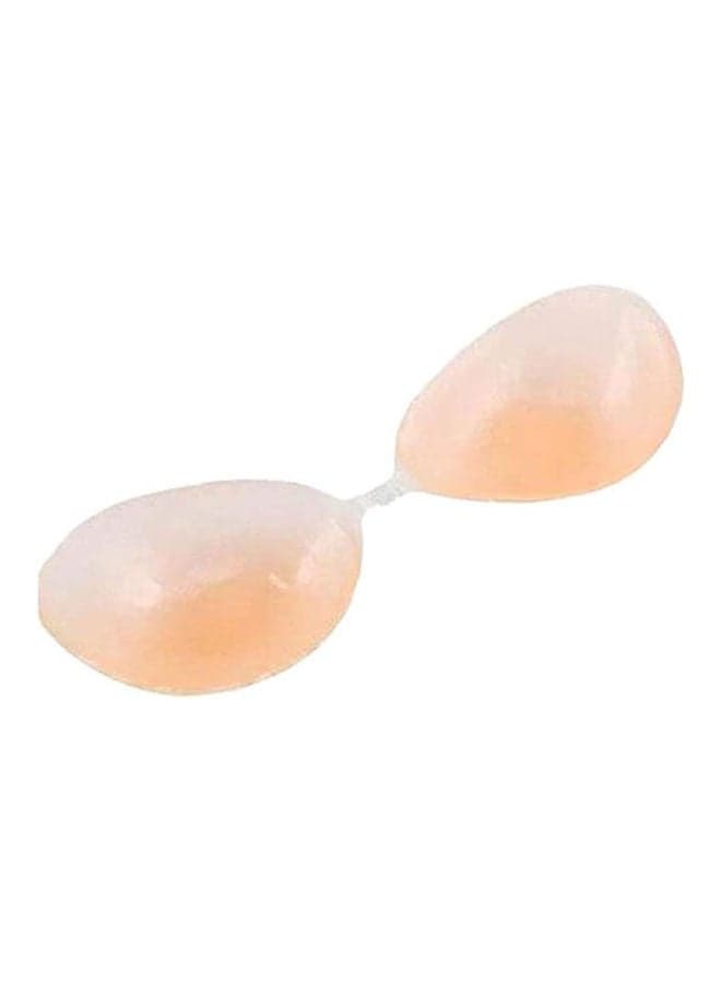 Silicone Adhesive Strapless And Backless Bra Beige