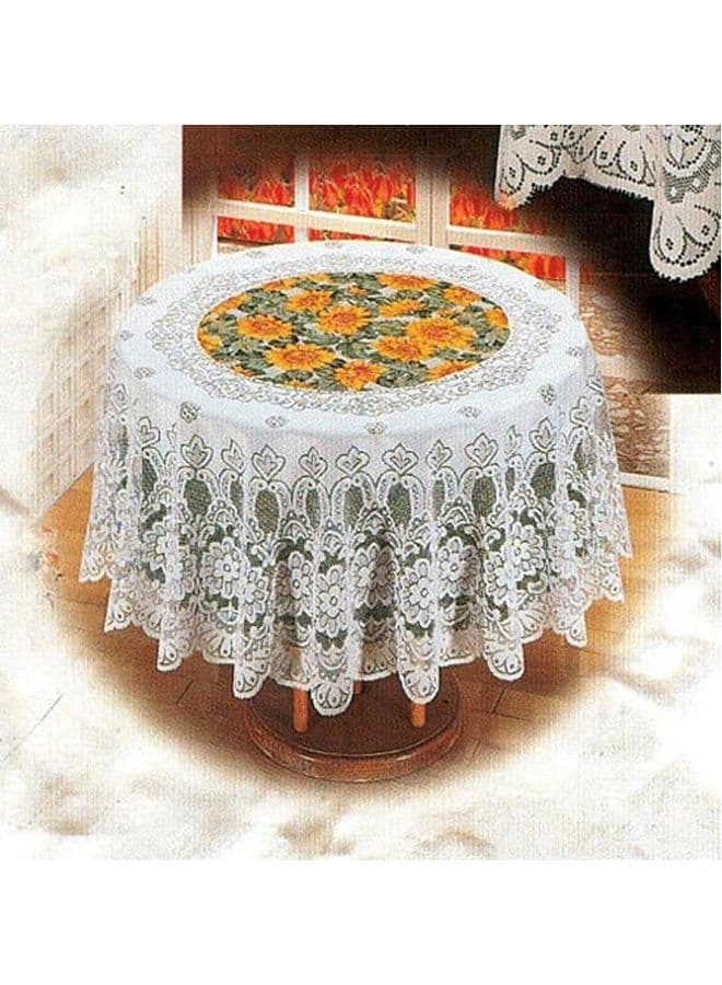 Round Table Cloth Multicolor 72inch
