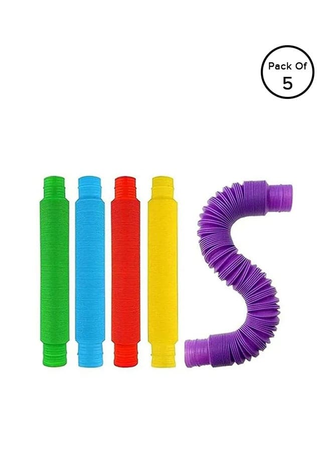 5-Piece Push Bubble Sensory Fidget Multipurpose Stress-Relieving Decompression Toy Set 8.07x4.17x2.52cm