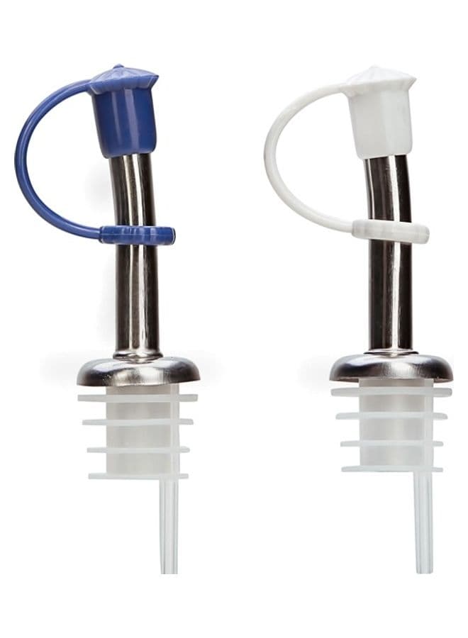 2-Piece Stainless Steel Bottle Spout Multicolour 15x8.5x3cm