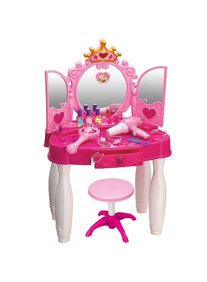 Crown Dresser Table With Ir Control Set Durable Sturdy And Unique Design 46x31.5x72cm
