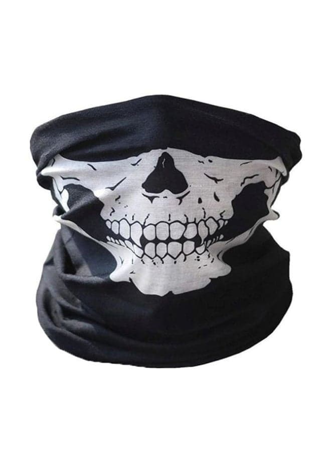 Lightweight Breathable And Microfiber Polyester Skull Printed Face Mask cm