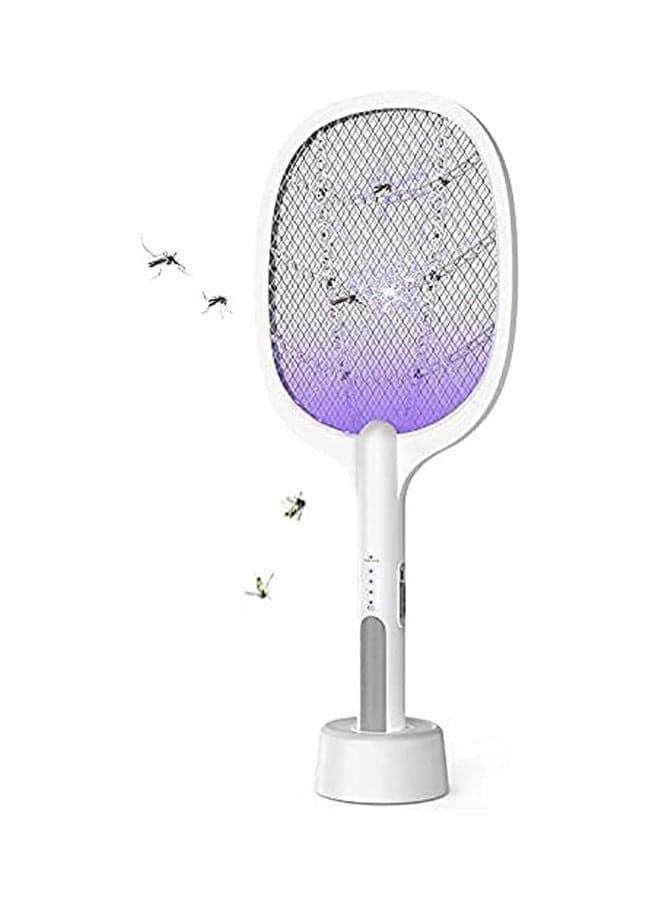 Eleadsouq Electric Mosquito Fly Swatter Silver 54.4 x 22.8 x 4.6cm