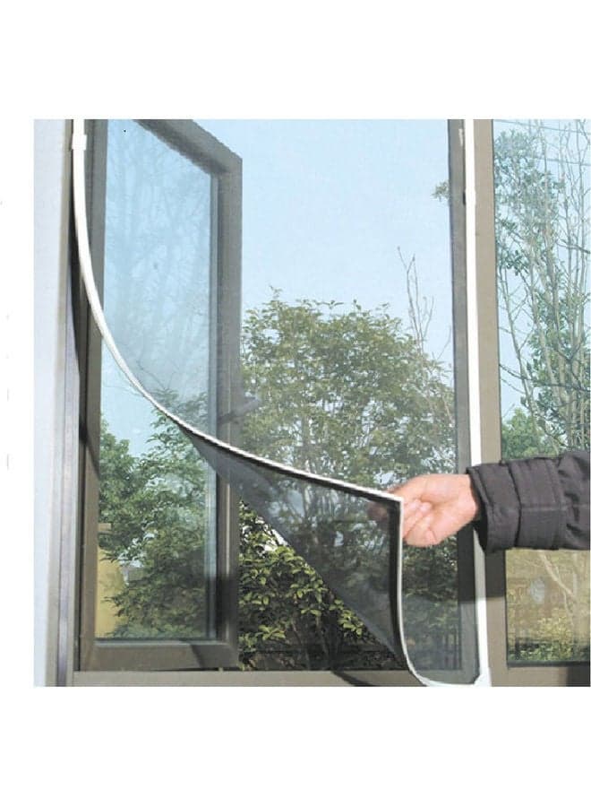 Window Mosquito Net Black/White 130x150cm