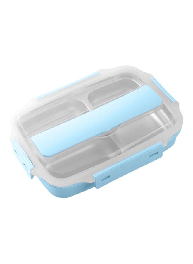 Stainless Steel Portable Lunch Box Blue 27.00x7.00x20.00cm