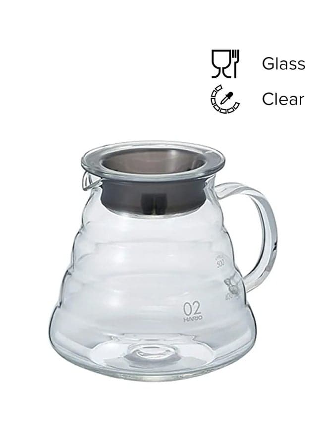 V60 Glass Coffee Server clear 600ml clear 600ml