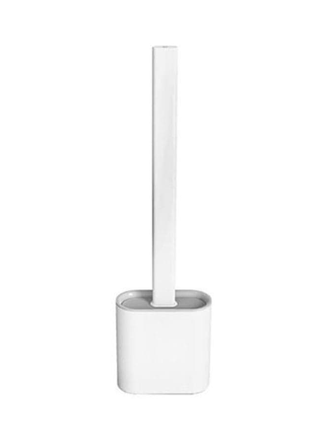 Toilet Brush With Holder Set White/Grey 365x98x43mm