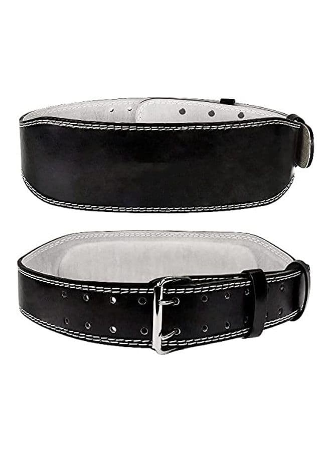 Leather Padded Weight Lifting Belt 4inch
