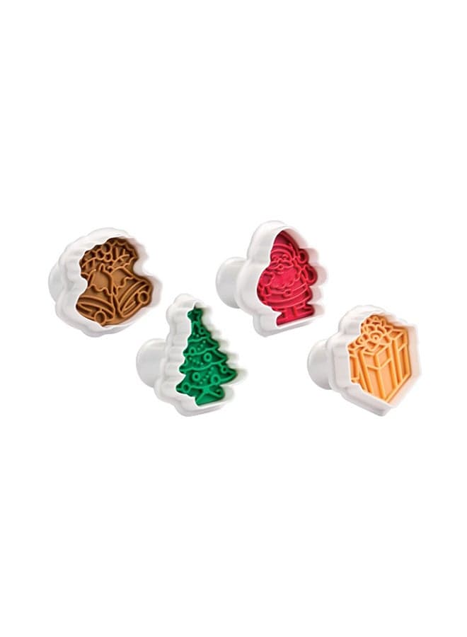 4-Piece Cookie Cutter Christamas Delicia Multicolour 24x17x6cm