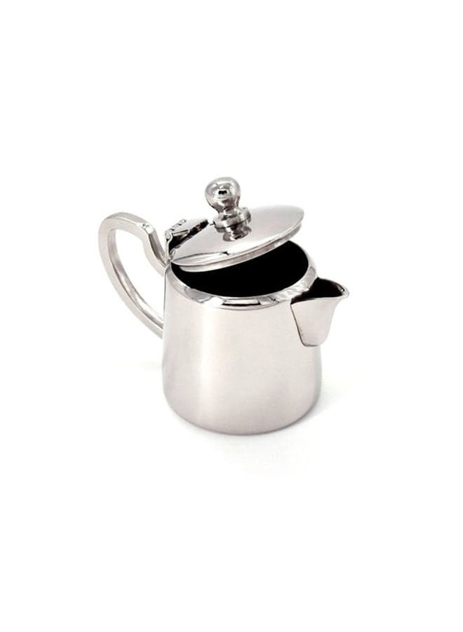 Milk Pot With Lid And Handle Silver 11x9x10cm
