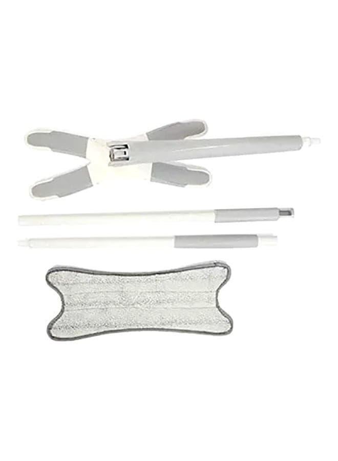 Flat Manual Squeeze Mop White/Grey