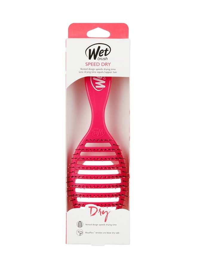 Speed Dry Hair Brush Pink/White