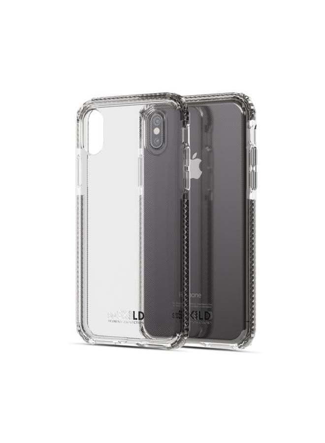 iPhone XS/X Defend Heavy Impact Case and Tempered Glass Screen Protector Clear