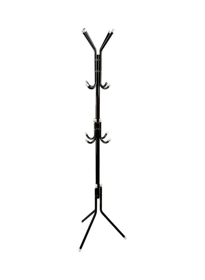 Metal Coat Rack Hanger Black 60 x 19 x 7.5cm
