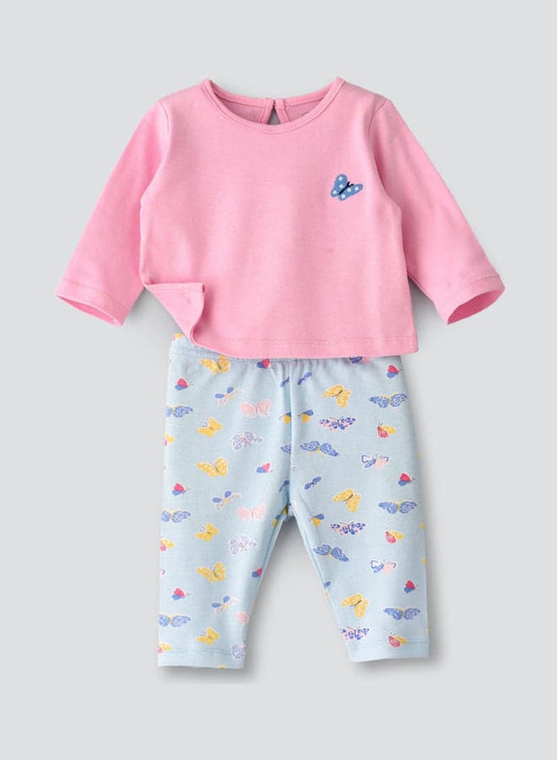 Printed Pyjama Set Multicolour