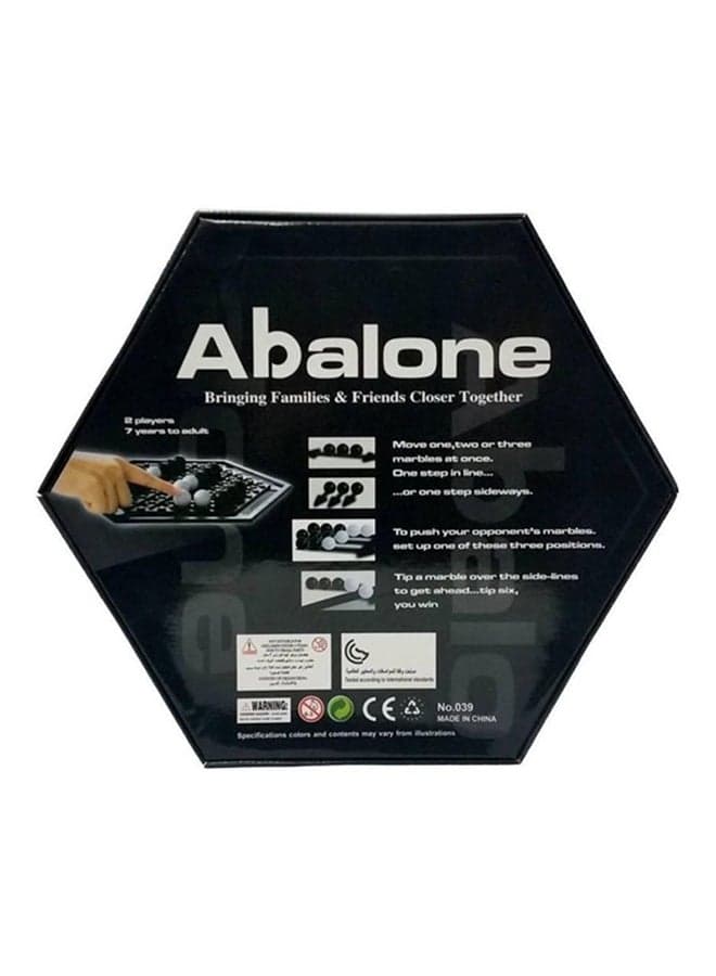 Highly Strategic Board Game Fun-Filled Activity With Black And White Marbles