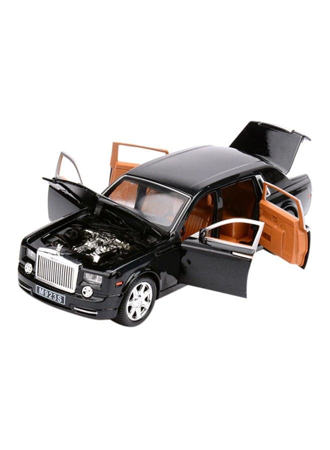 Rolls Royce Phantom Metal Toy Car Realistic Detailing Unique Design Durable Black 6.3x15x4cm