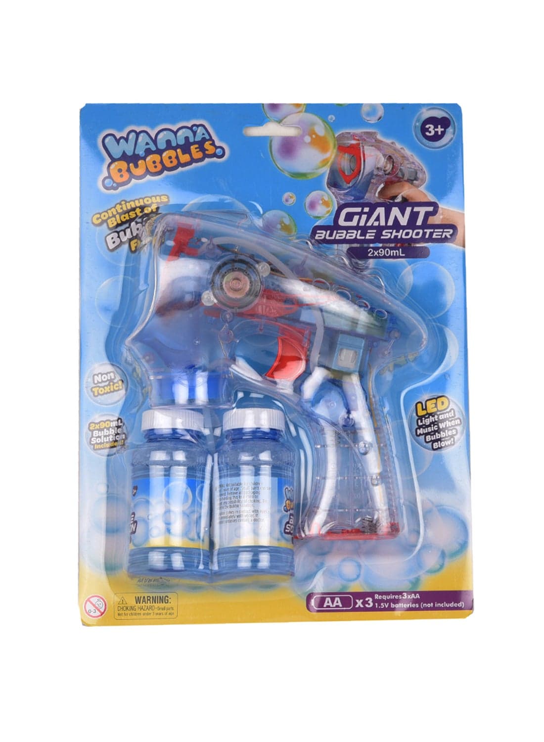 Light Up Bubble Alien Gun Shooter - Assorted