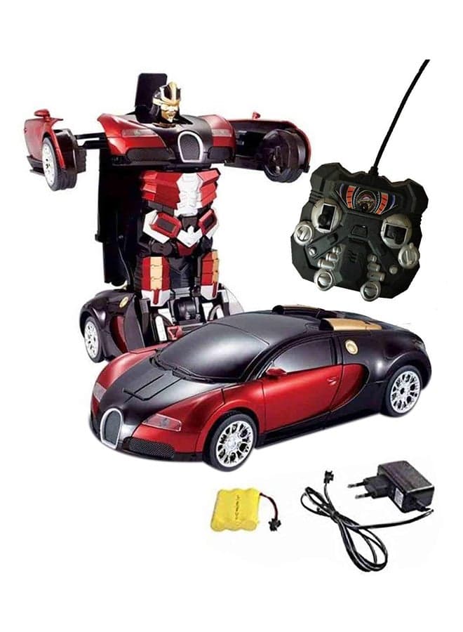 Portable Lightweight Authentic Detailed Remote Controlled Transformer Robot Electric Car 30x13x10cm