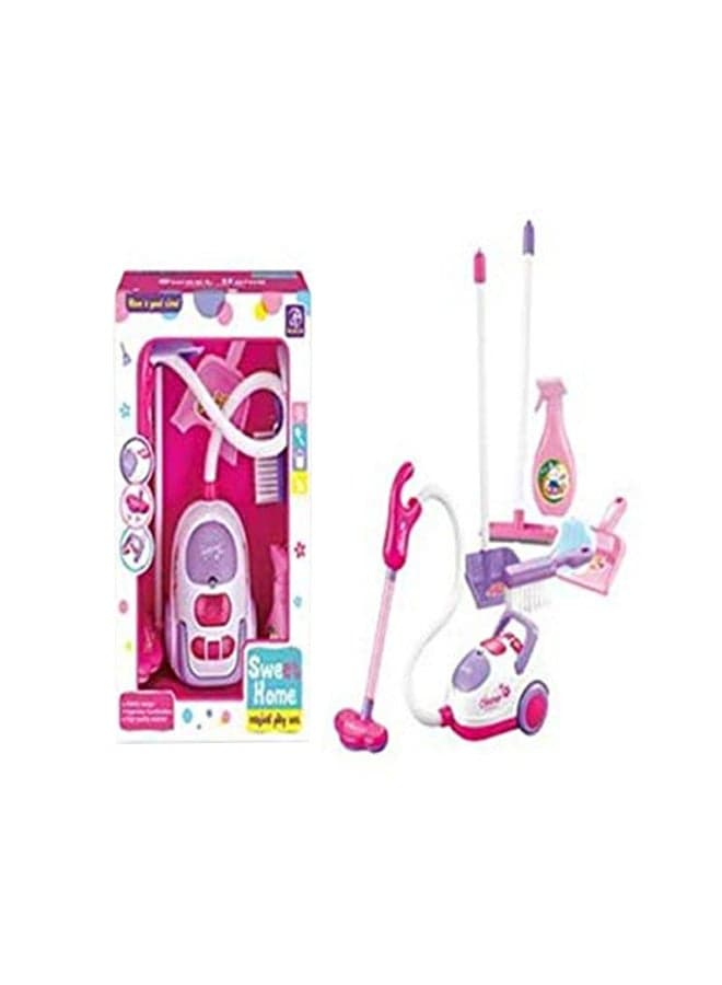 Realistic Portable Lightweight Compact Vacuum Cleaner House Cleaning Toy Set