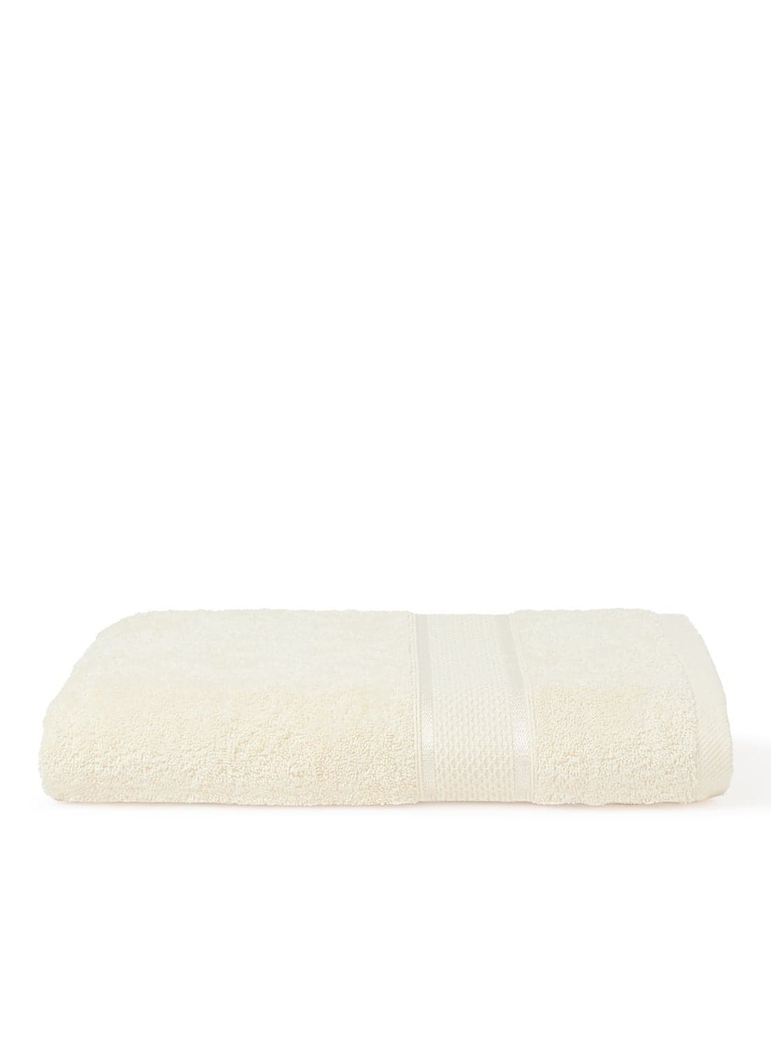 Towel Terry Dyed Bath With Viscose Border Cream 70x140cm Cream 70x140cm