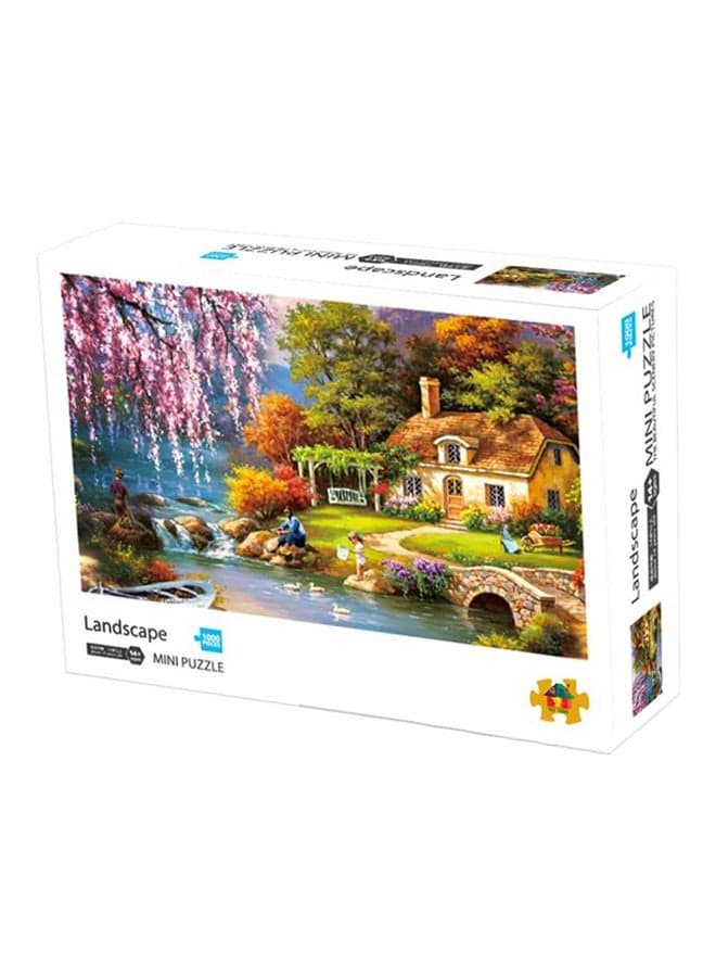 1000-Piece Landscape Jigsaw Puzzle Stress Relief Early Education Development Toy Set