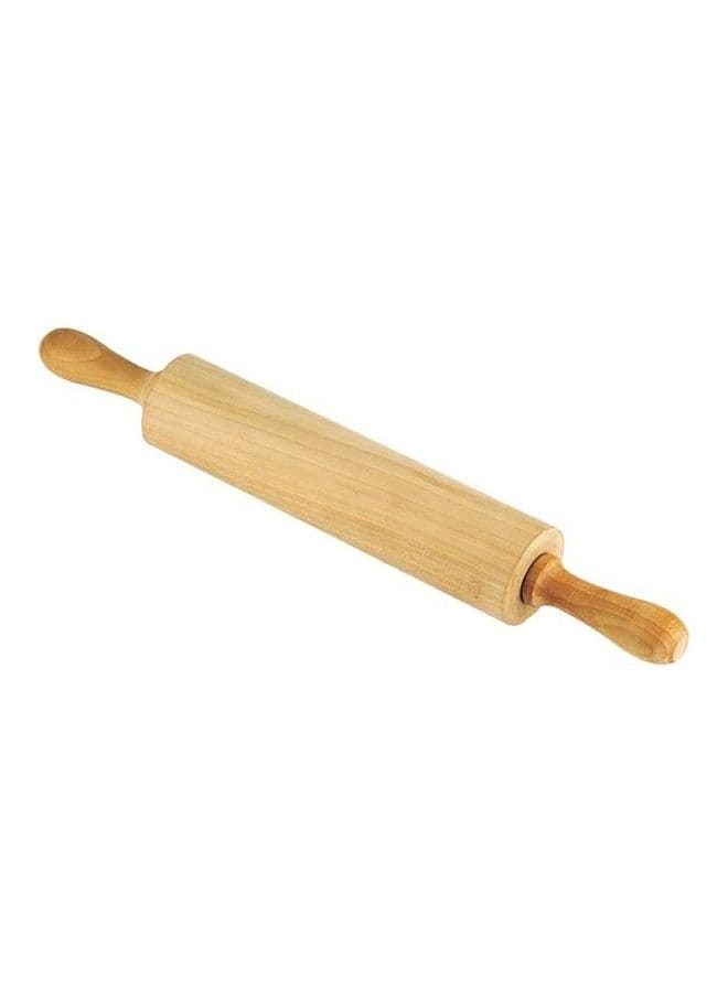 Wooden Rolling Pin Beige 25cm
