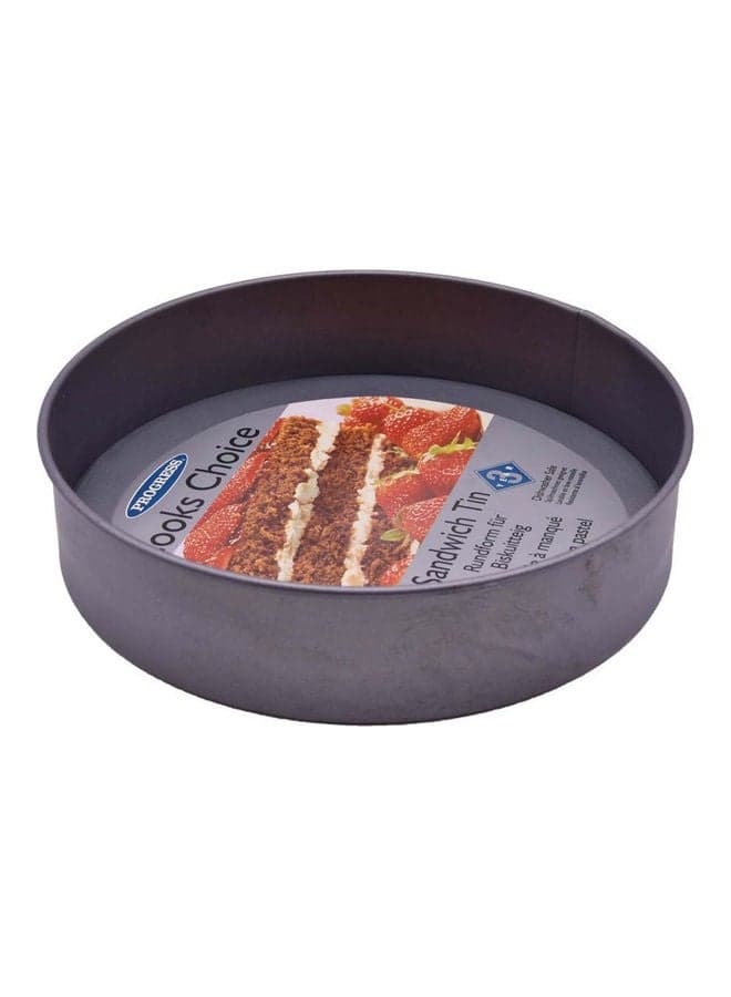 Sandwich Tin Grey 21x21x5cm