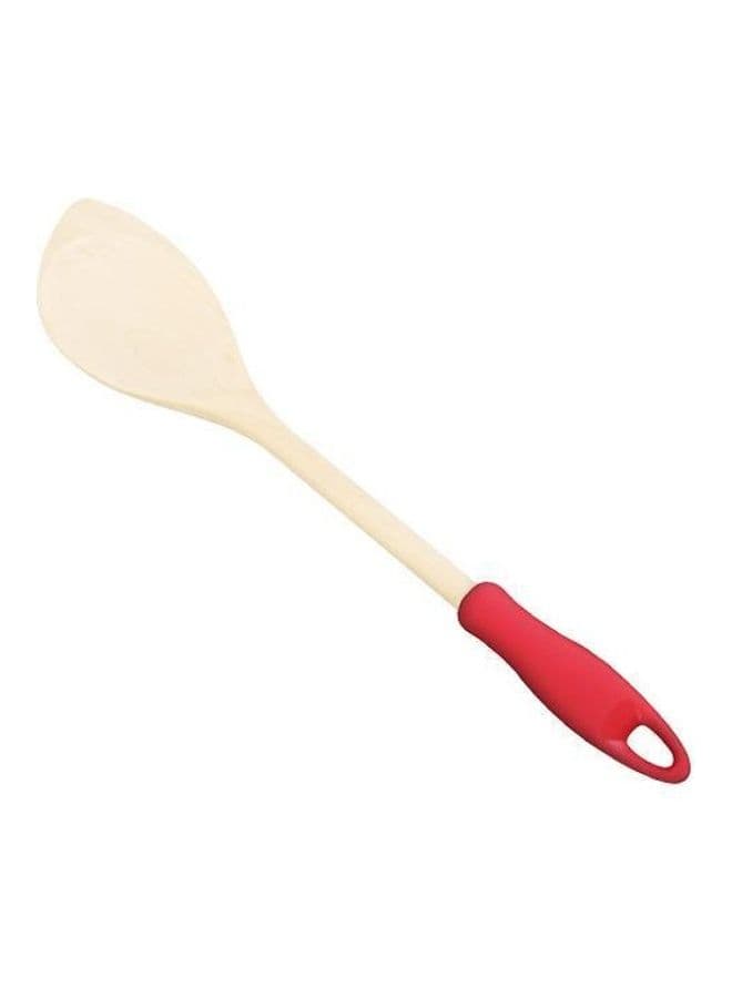 Stirring Spoon Beige/Red 30cm