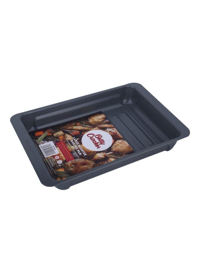 Large Roaster Baking Pan Grey 38cm