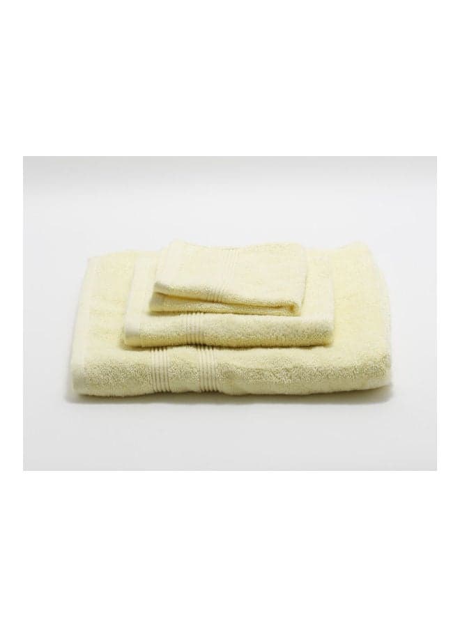 Bath, Hand And Face Towel Set Yellow 70x140, 40x70, 33x33cm